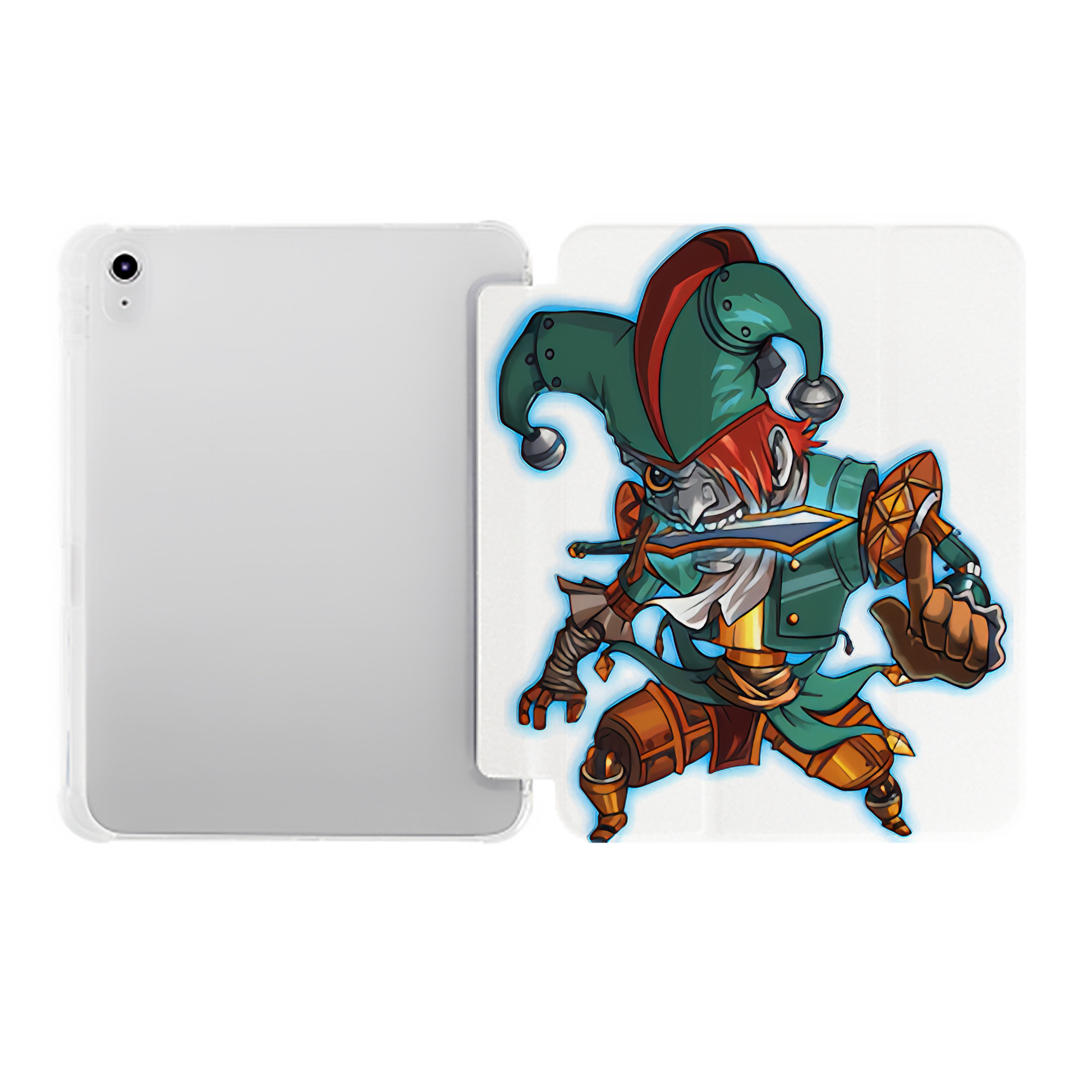 （画像用） リーグ・オブ・レジェンド League of Legends LOL IPad ケース ペン収納付き 三つ折りスタンド PUレザー×シリコン 対応機種9.5/10.5/10.9インチ